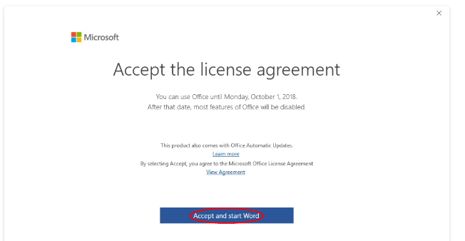 how to install office 2019 standard open license